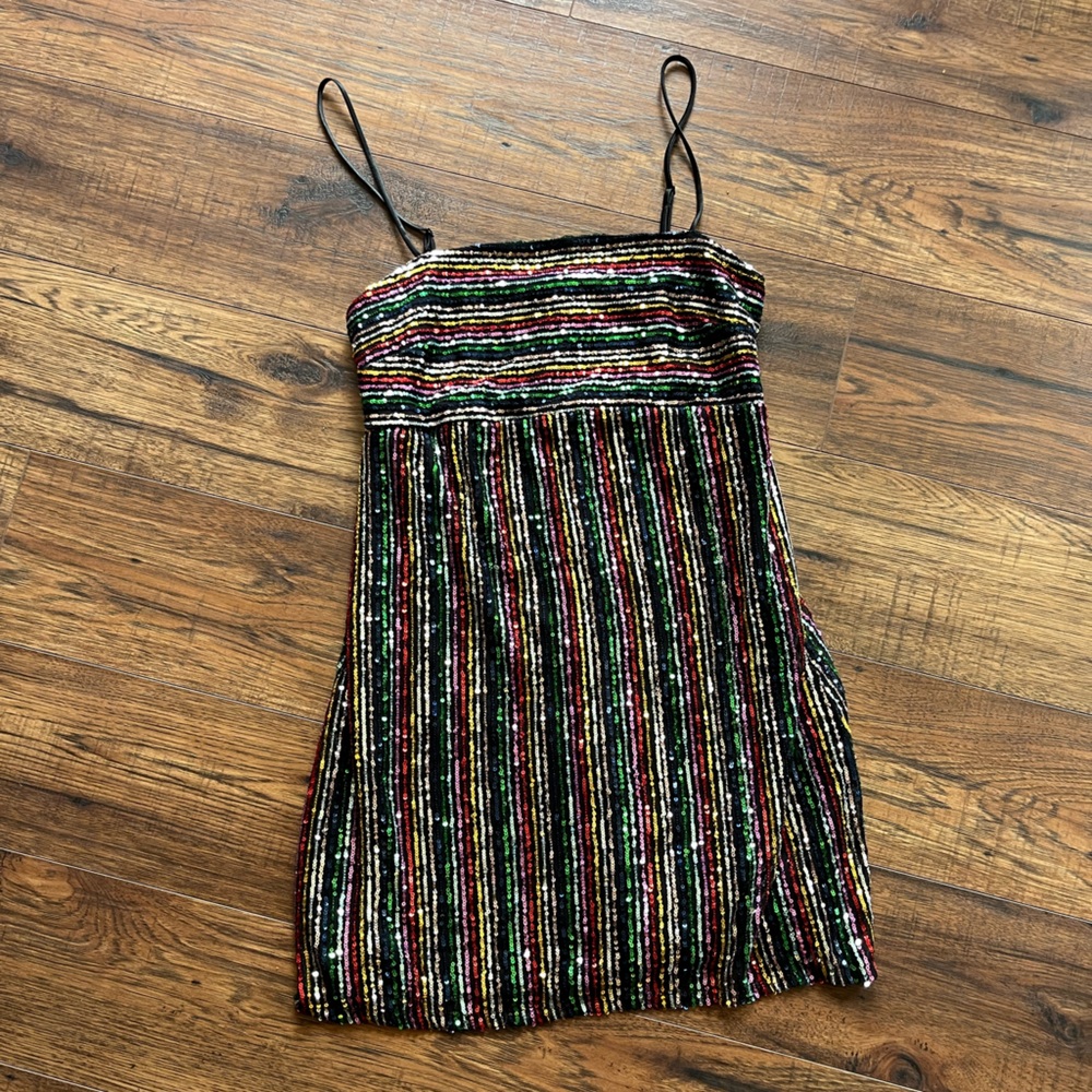Multicolor Sequin Dress